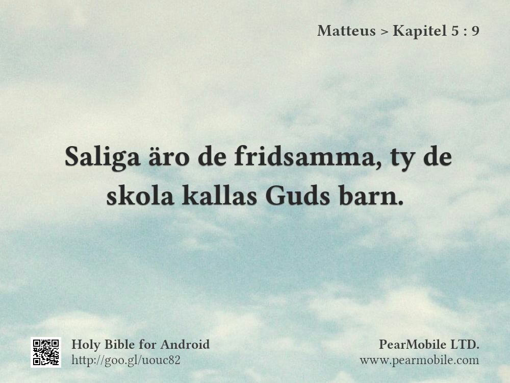 Matteus, Kapitel 5:9